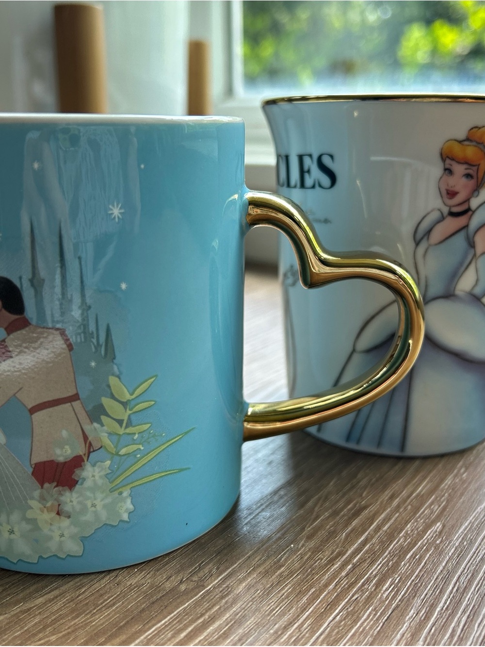 Disney Cinderella Mug Set with Gold Accent
